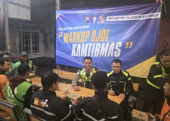 Polresta Sidoarjo dan Komunitas Ojol Sahur On The Road Perkuat Sinergitas untuk Kamtibmas